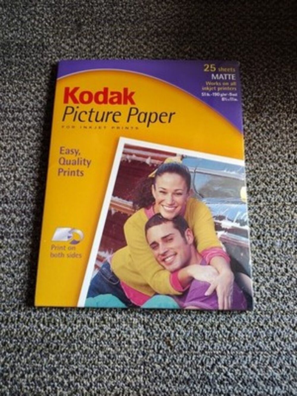 Kodak Picture Paper 8 1/2 x 11" Matte Inkjet Print 25 Sheets PP-1-A New Sealed